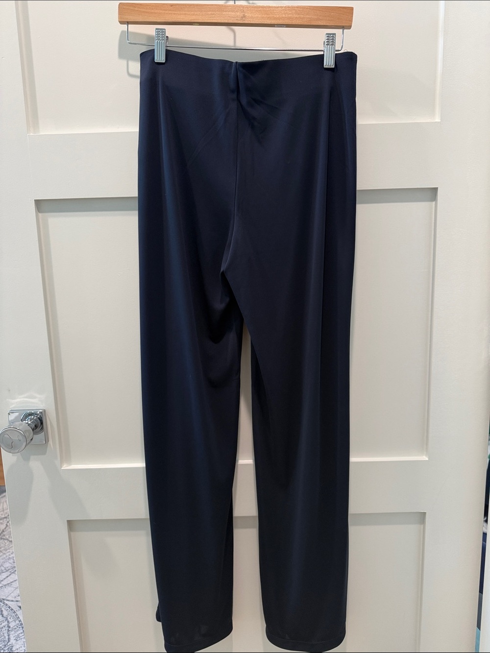 Ralph Lauren high rise wide leg Pants Navy Blue Sz S/M - Picture 3 of 8